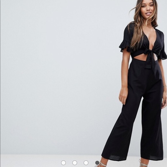 tie detail jumpsuit